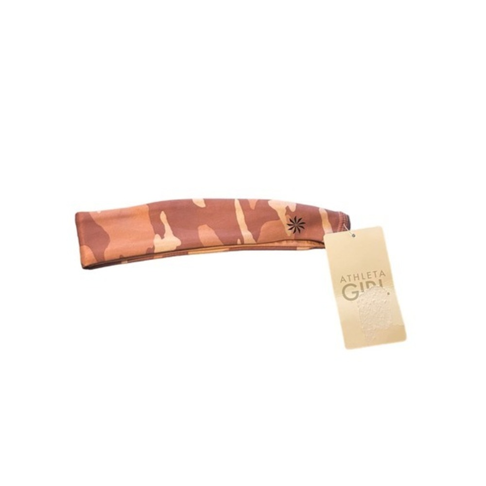 ATHLETA GIRL Take On The Universe Nonslip Headband Pink Camo One Size NEW